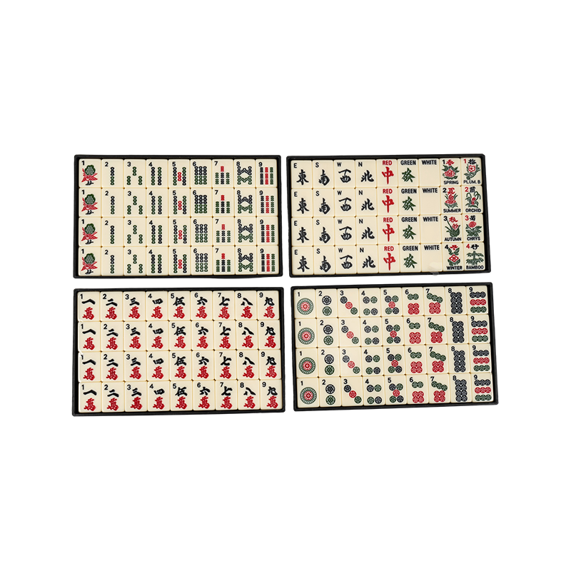 아메리칸 스타일의 일체형 푸시 카드 Mahjong 세트